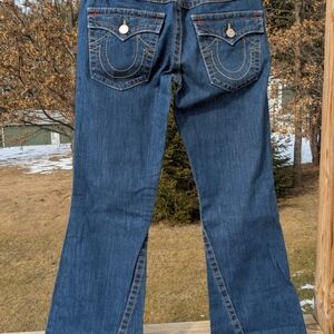 True Religion Dark Blue Flare Jeans